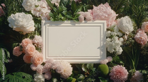 Wedding welcome sign board mock-up. Design template with place for text