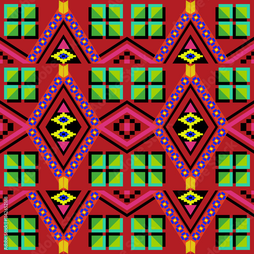 Geometry tribal graphic wallpaper retro design for tribe textile wrapping paper.