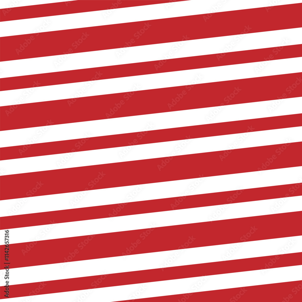 Fototapeta premium Watercolor red striped background. Abstract watercolor background with red stripes. red and white stripes background. Seamless and repeating pattern. Editable template. Vector illustration. EPS10. 11