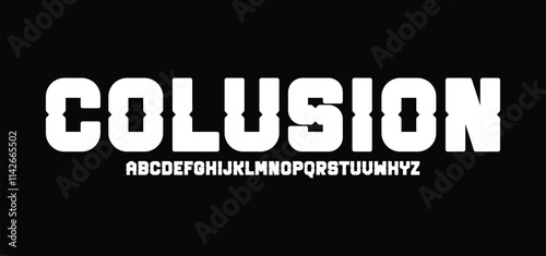 Futuristic vector Font design. Digital Virtual Reality Technology typeface. Letters and Numbers for Computers, Dron Robot Hi-tech themes.
