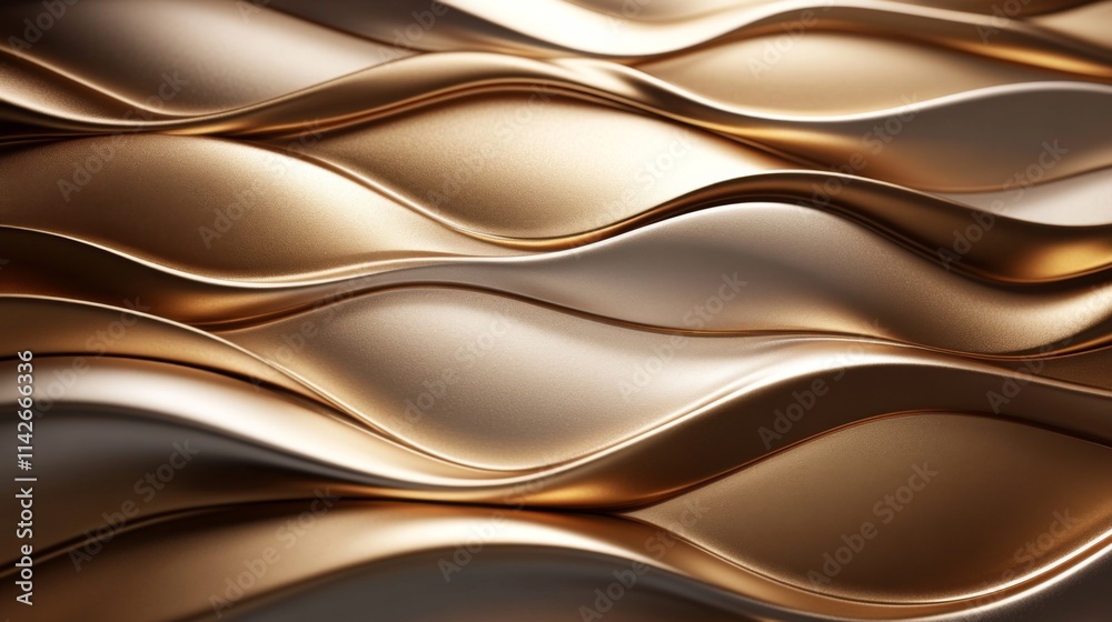 Obraz premium Abstract Gold and Silver Wave Pattern Background