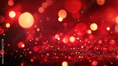 Sparkly red background for Merry Christmas photo