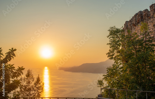Fototapeta Naklejka Na Ścianę i Meble -  beautiful views of alanya Türkiye for background