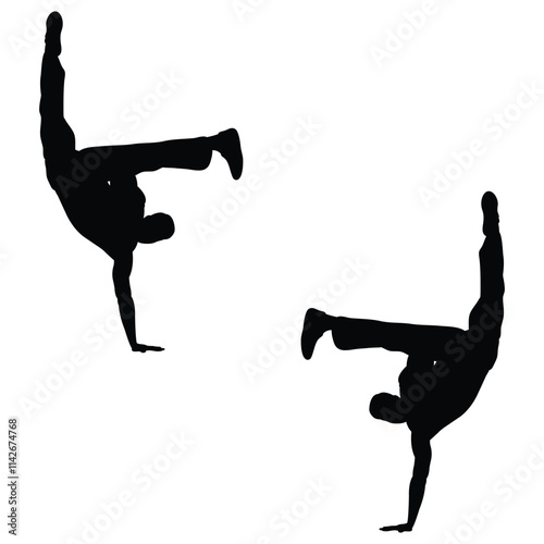 Capoeira Silhouette, Capoeira training Vector Silhouette, Capoeira cartoon Silhouette, Capoeira illustration,Capoeira training  icon Silhouette, Capoeira Silhouette illustration