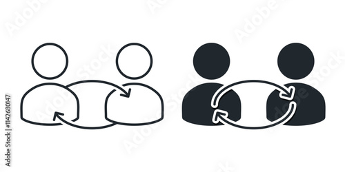 Switch user icon. Illustration vector