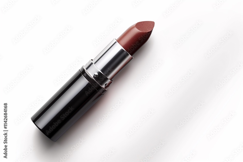 Lipstick in color of mocha mousse on white background. Lipstick in color of mocha mousse on white background.