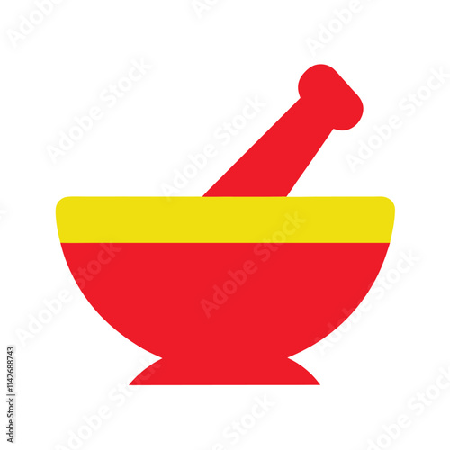 Labe mortar and pestle vector art.eps
