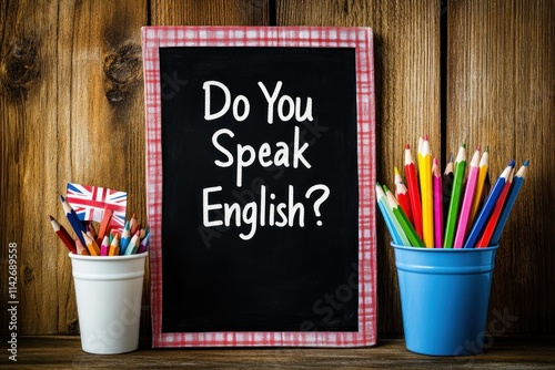 A Creative Black Chalkboard Display Asking 