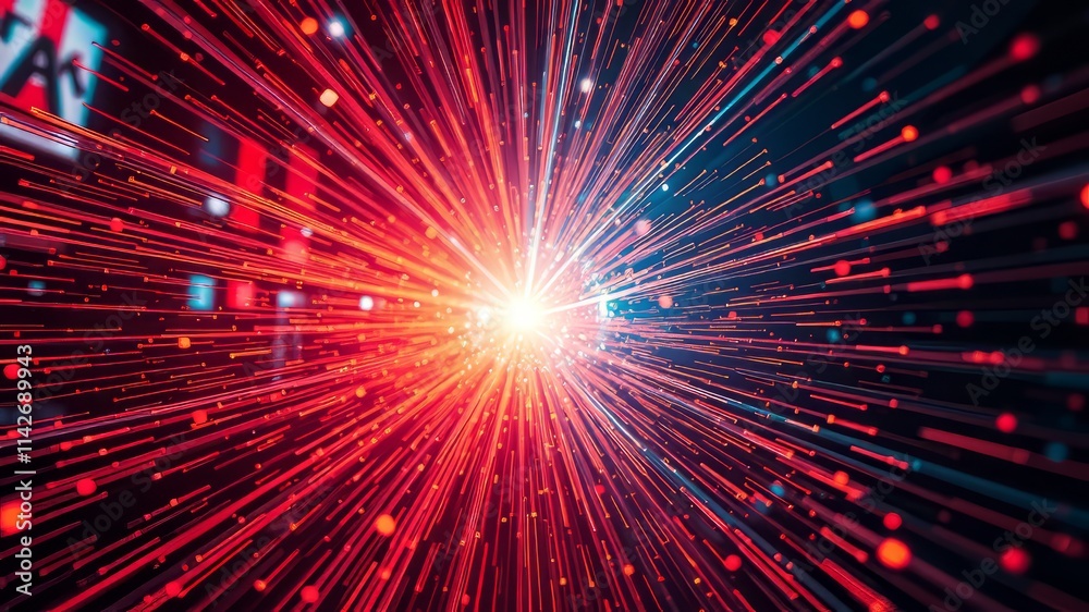 Abstract Light Burst, Dynamic Lighting, Futuristic Glow Abstract Light Burst, Dynamic Lighting, Futuristic Glow