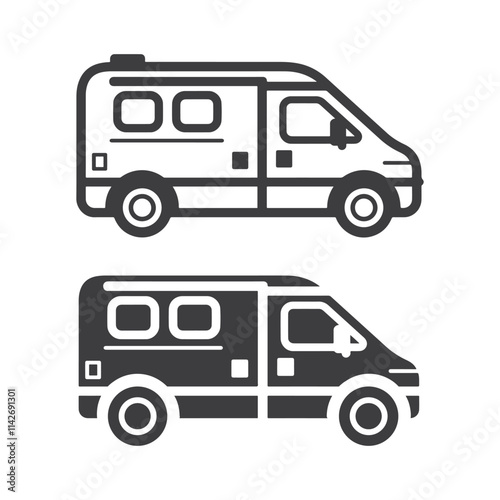 Ambulance icon vector illustration