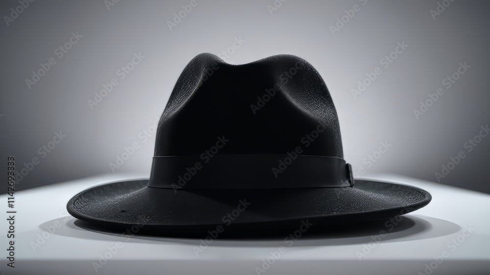 Black Hat, Empty, Flatlay, Studio, Photography, Minimalist, Fashion Accessory, High-Quality Image, AI Art, Black, Hat Black Hat, Empty, Flatlay, Studio, Photography, Minimalist, Fashion Accessory, High-Quality Image, AI Art, Black, Hat