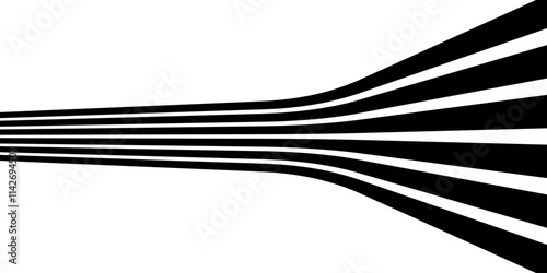 Geometric Abstract Decorative line wave Background. optical art illusion. perspective line stripes with 3d dimensional effect