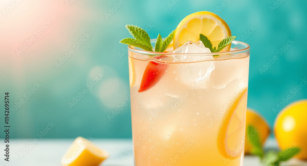 An epic and amazing scene depicts a refreshing carbonated drink with ice and bubbles in soft pastel colors, utilizing lens glow lighting to create a modern, futuristic, grand, and heroic feel. An epic and amazing scene depicts a refreshing carbonated drink with ice and bubbles in soft pastel colors, utilizing lens glow lighting to create a modern, futuristic, grand, and heroic feel.