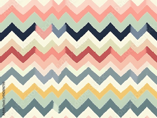 Pastel Chevron Pattern Design Abstract Background