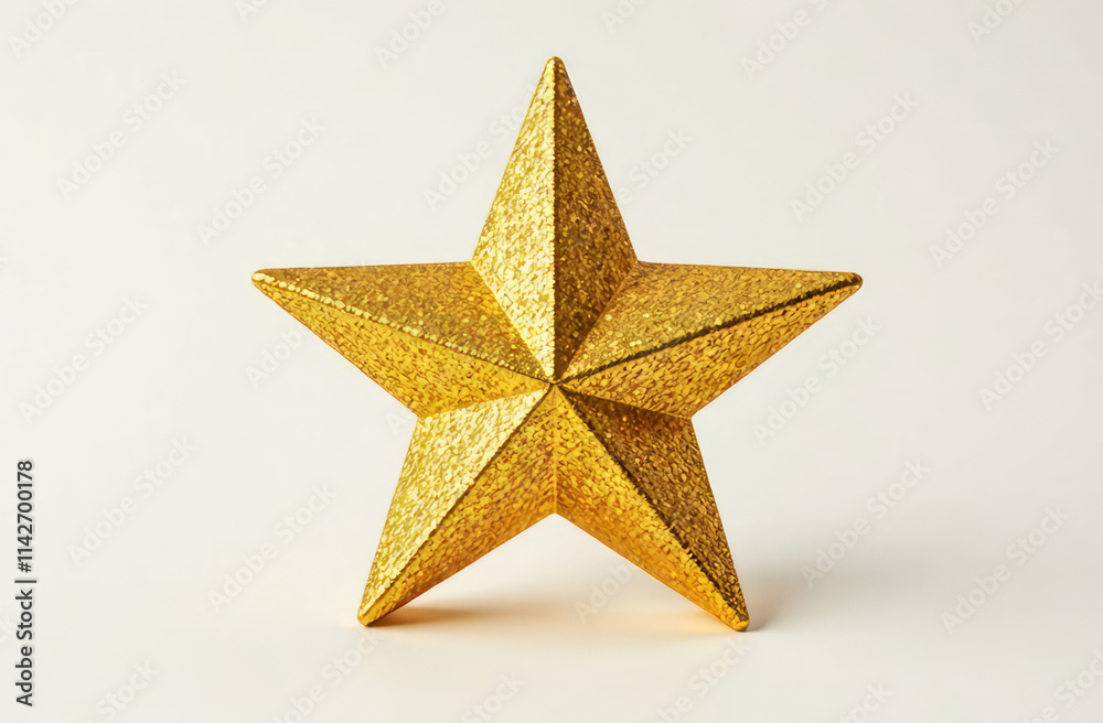 Golden star, isolate on white background. Golden star, isolate on white background.