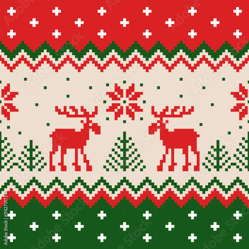Christmas seamless pattern design for fabric and for all business