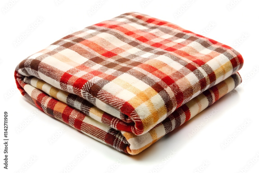 stack of napkins isolated on white