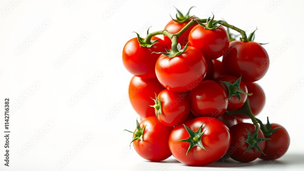 Stacked Cherry Tomatoes, Fresh, Healthy, Isolated, High Resolution Stacked Cherry Tomatoes, Fresh, Healthy, Isolated, High Resolution