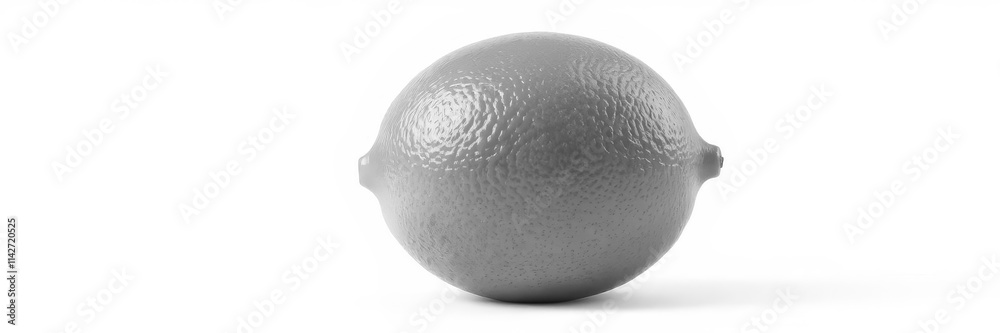 A single, vibrant lime isolated on a pure white background, refreshment, picture, healthy A single, vibrant lime isolated on a pure white background, refreshment, picture, healthy