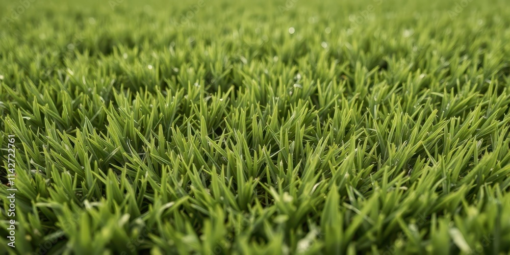 Close-up of lush green golf course grass texture, vibrant,fresh Close-up of lush green golf course grass texture, vibrant,fresh