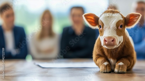 Community meeting, discussing animal farming programs and their impact on rural economies.