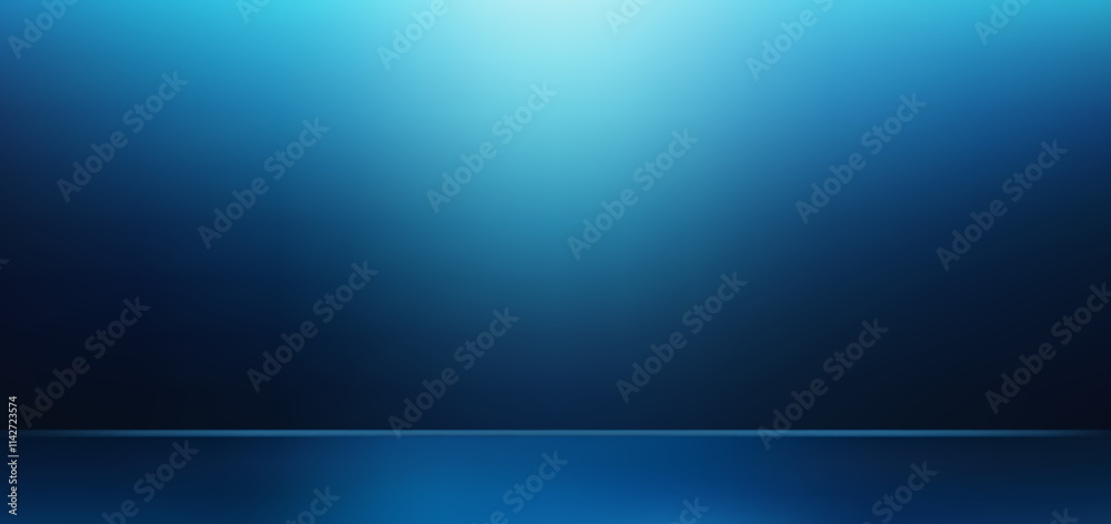 Blue gradient background with soft blurred winter colors. Abstract studio product presentation with podium floor. Vector illustration Blue gradient background with soft blurred winter colors. Abstract studio product presentation with podium floor. Vector illustration