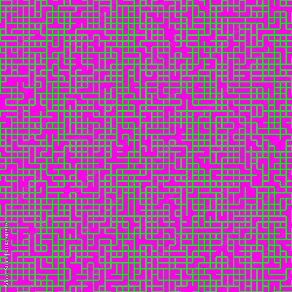 An intricate, interconnected maze-like pattern composed of numerous straight and right-angled lines, forming a visually engaging and complex grid An intricate, interconnected maze-like pattern composed of numerous straight and right-angled lines, forming a visually engaging and complex grid