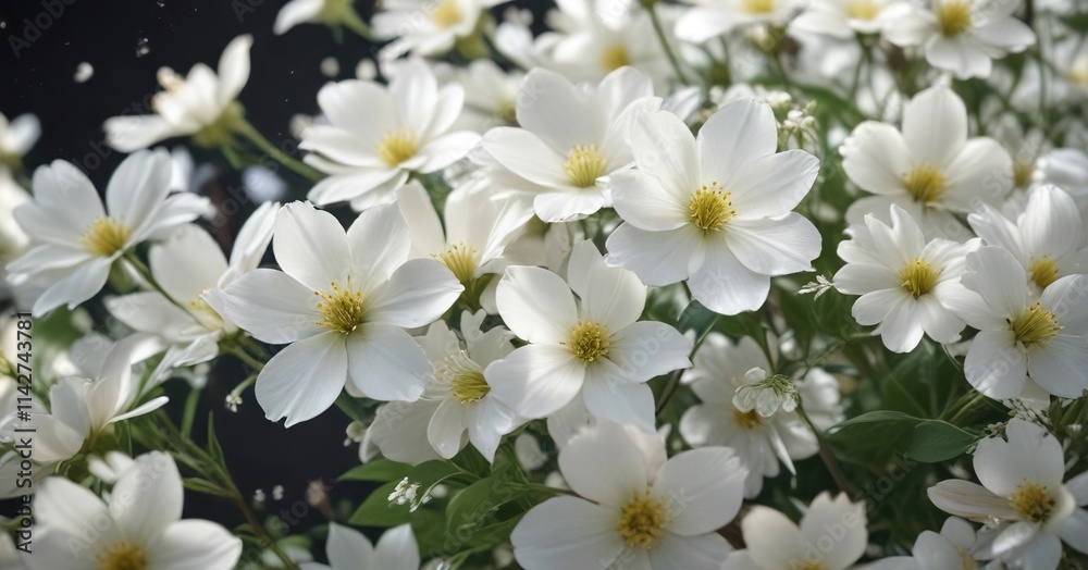 Delicate white petals of various blooming flowers, botany, peaceful, spring, floral, white Delicate white petals of various blooming flowers, botany, peaceful, spring, floral, white