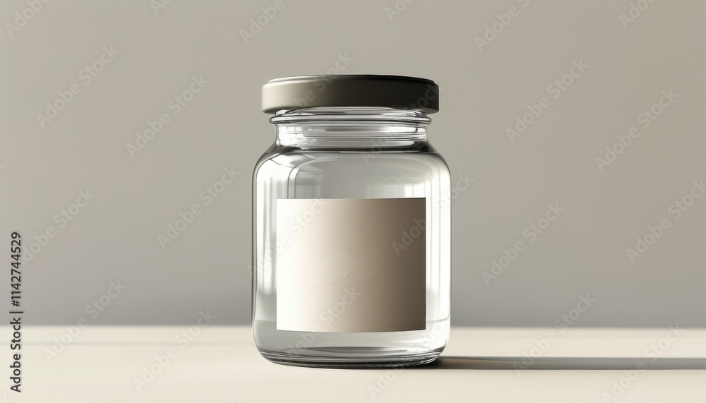 Minimalist jar design mockup with copy space Minimalist jar design mockup with copy space