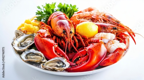 Fresh Seafood Platter with Lobster and Shrimp
