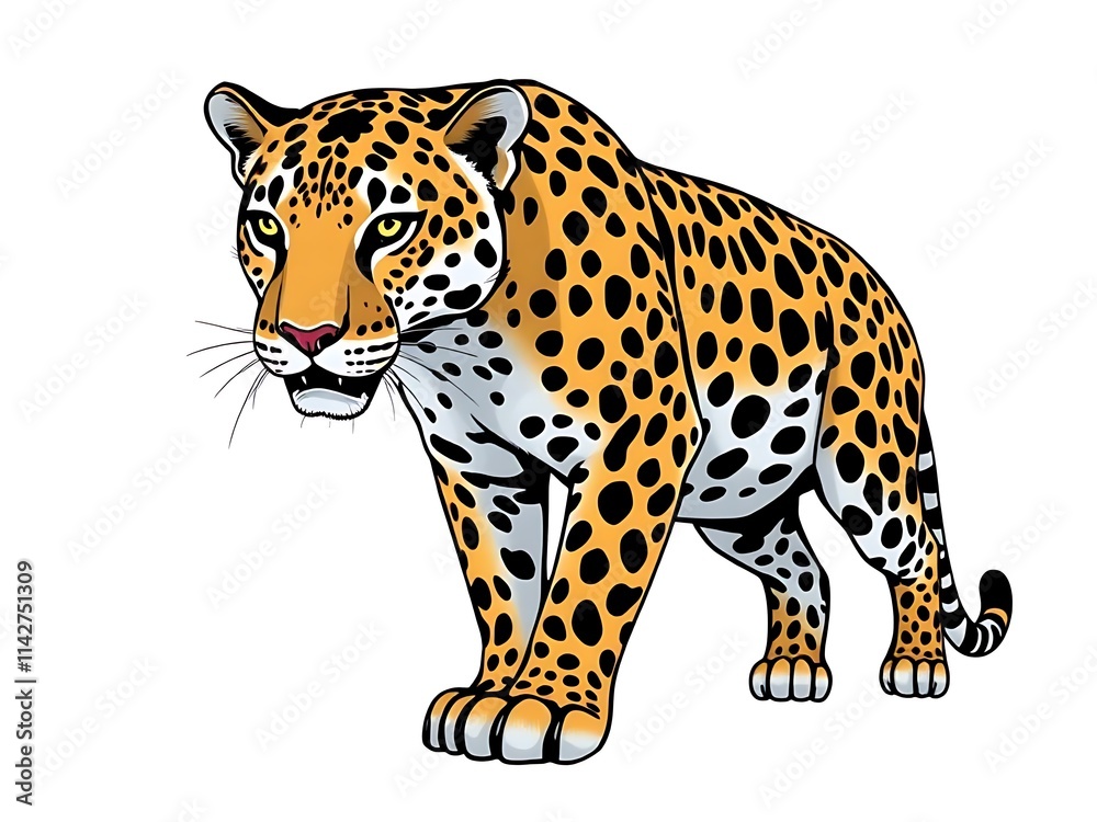 Fototapeta premium illustration of a leopard