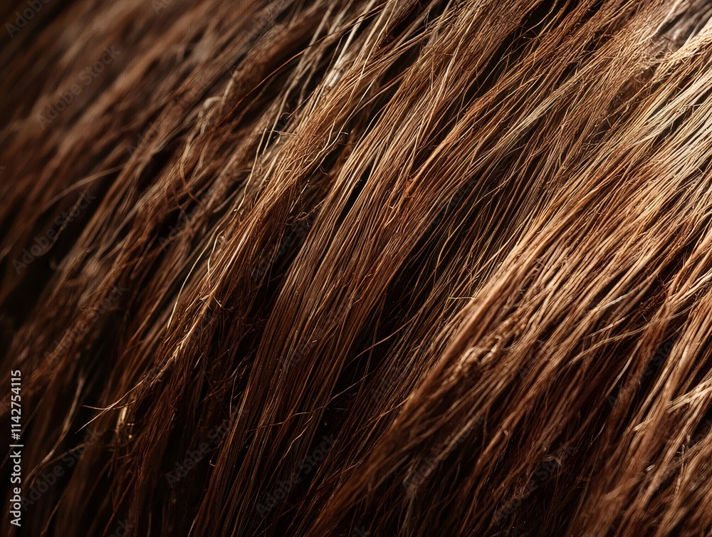 Close-up of brown, textured fibers. Close-up of brown, textured fibers.