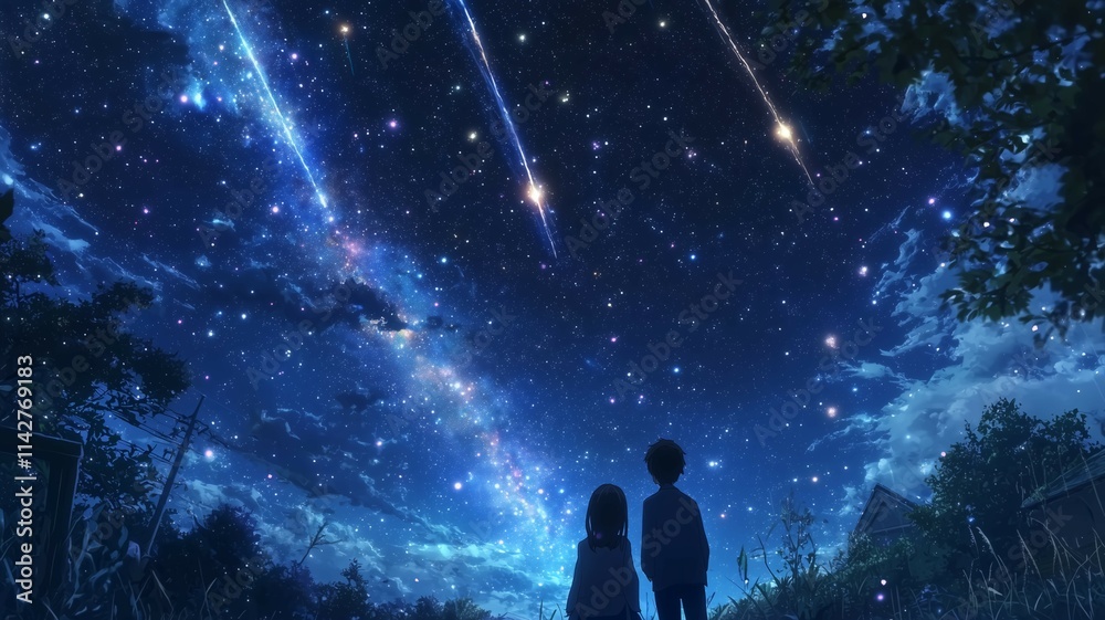 流れ星を見る人 流れ星を見る人