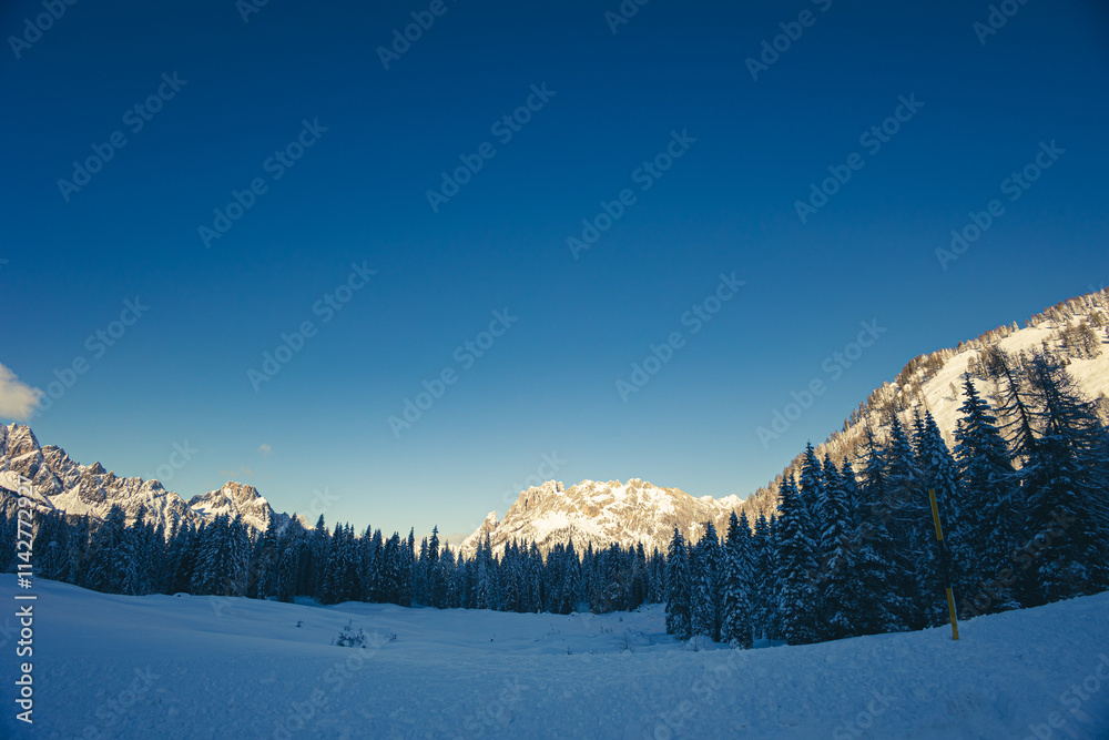 Ski mountaineering in the Carnic Alps, Friuli-Venezia Giulia, Italy
