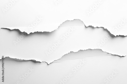 PNG White paper texture background edges torn abstract. photo