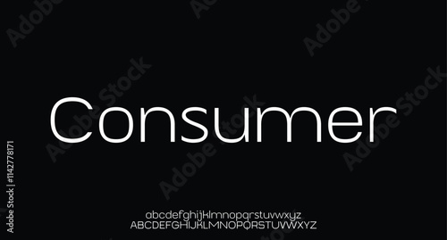Abstract Fashion font alphabet. Minimal modern urban fonts for logo, brand etc.


