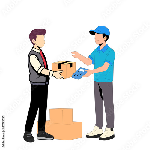 Cash on delivery illustration