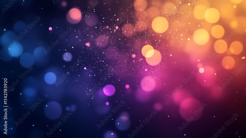 Abstract Colorful Bokeh Background With Glitter Abstract Colorful Bokeh Background With Glitter