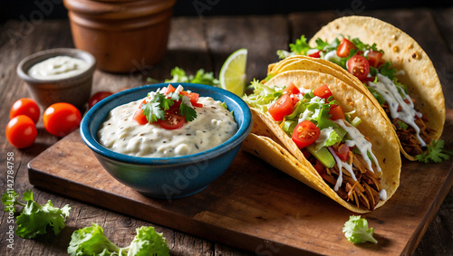Tacos with Toppings and Sides