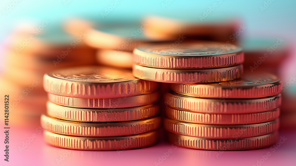 A flat illustration of gelt coins stacked neatly, with a pastel gradient background. A flat illustration of gelt coins stacked neatly, with a pastel gradient background.
