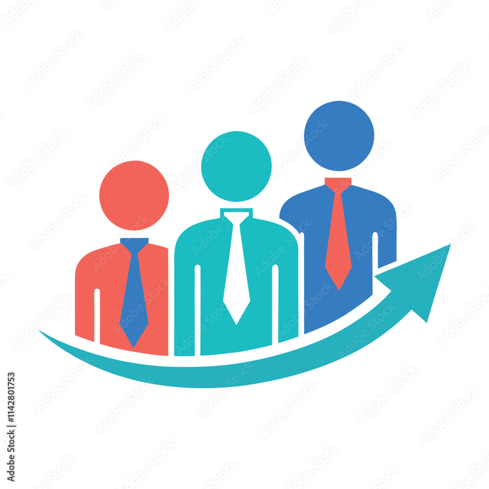 Business Team Growth Logo Vector. Business Team Growth Logo Vector.