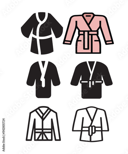 Bathrobes for the whole family, Victor art illustration.