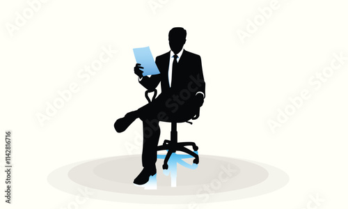 Businessman Character Model Vector of men and a woman, standing business people, Office man and woman, black and white background, logo, icon. businessmen Front side, back view animated character.