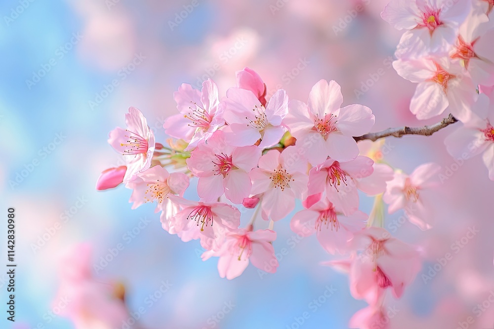 Cherry blossom branch. Spring. Background, wallpaper, banner, poster Cherry blossom branch. Spring. Background, wallpaper, banner, poster
