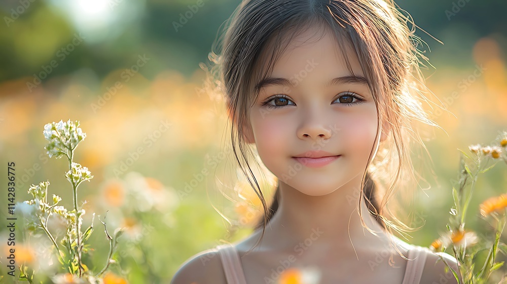 portrait photo, a very cute Thai girl, looks Happy, countryside background. portrait photo, a very cute Thai girl, looks Happy, countryside background.