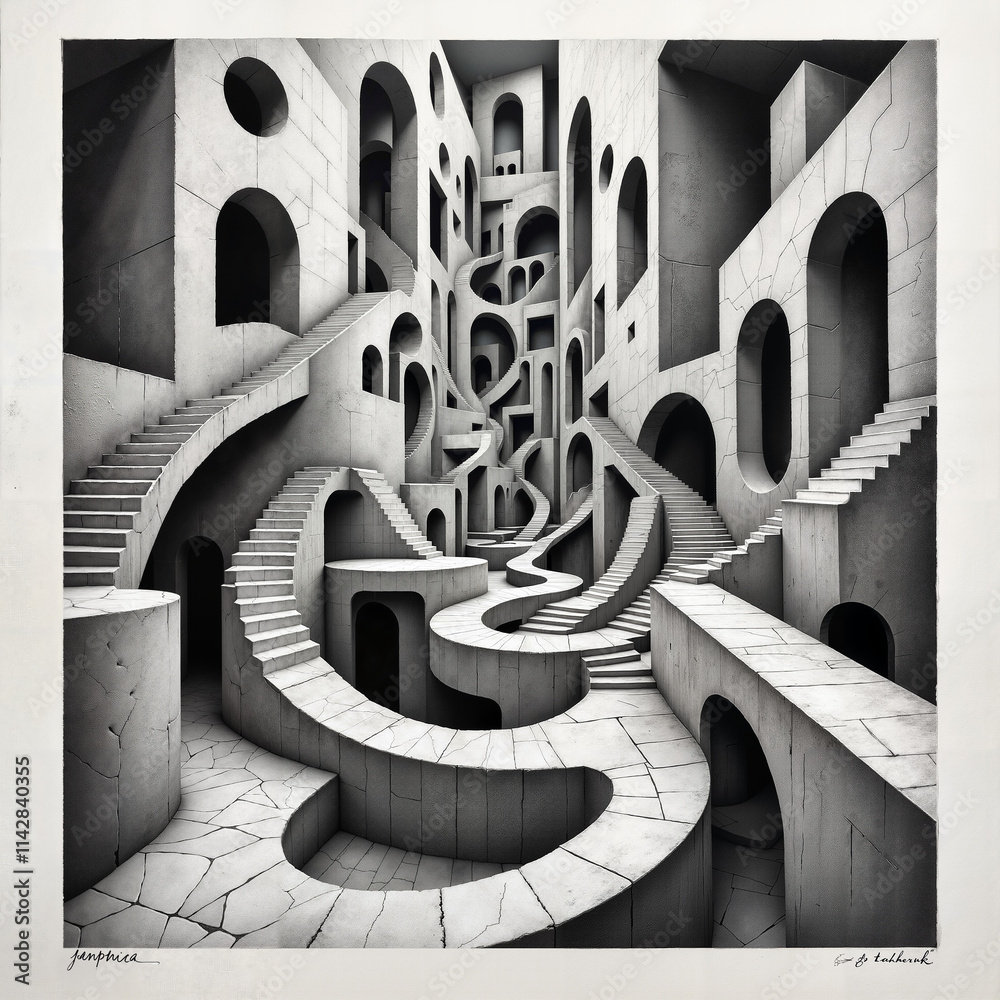Abstract architectural background.