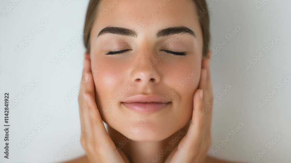 Spa facial treatment for glowing skin serene environment beauty close-up self-care Spa facial treatment for glowing skin serene environment beauty close-up self-care