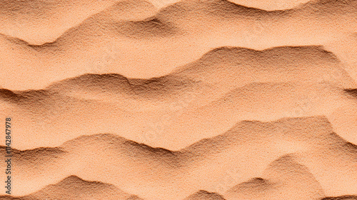 Dry red sand dune flat surface texture