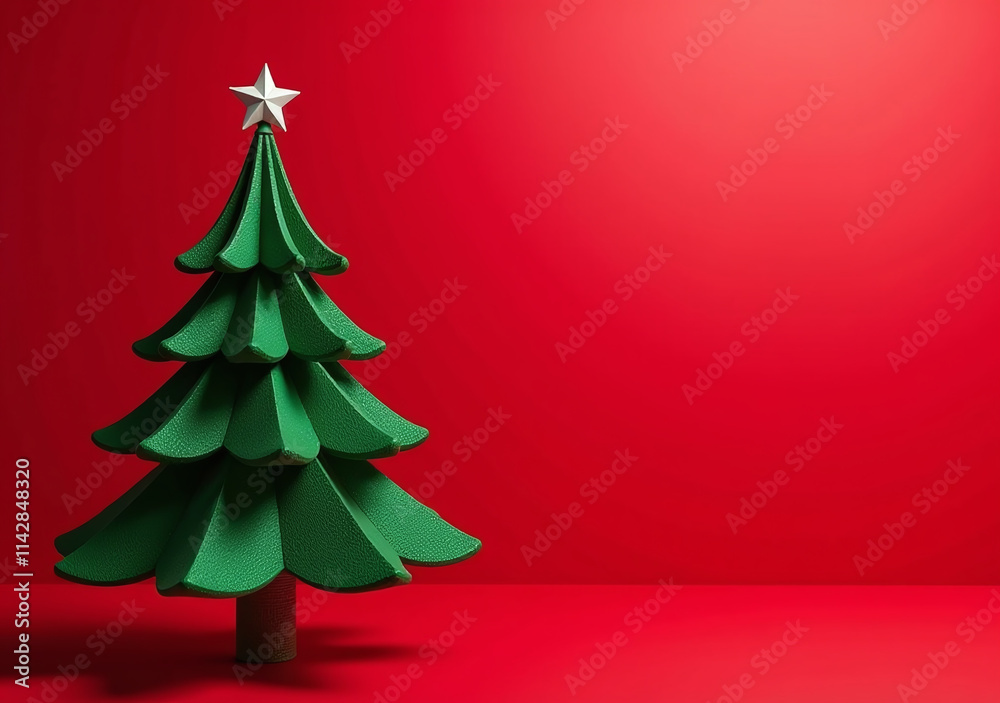 christmas tree stood vibrant red christmas tree stood vibrant red