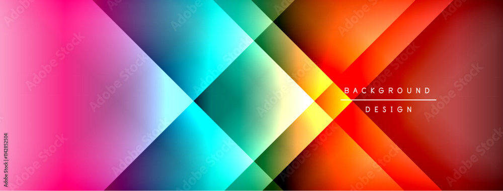 Dynamic shadow lines with gradient colors geometric background Dynamic shadow lines with gradient colors geometric background